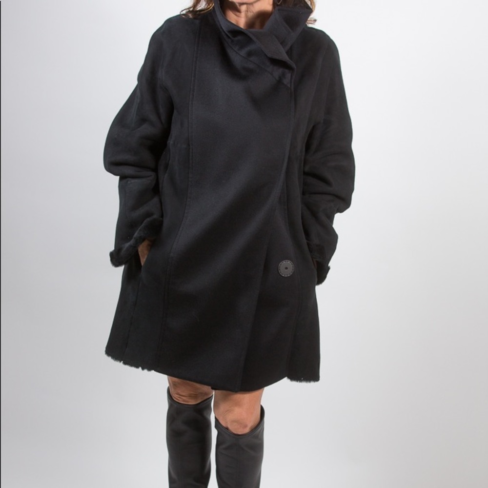 Akris fur coat size 12